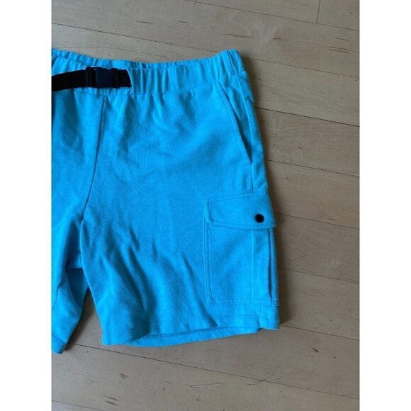 𝅺BP Nordstrom Teal Jersey Shorts Women's Sz Small Buckle Belt - Picture 3 of 7